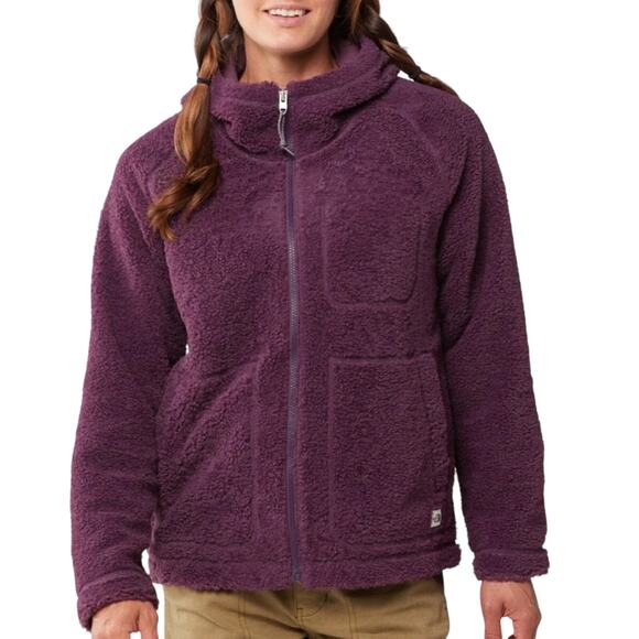 The North Face Jackets & Blazers - NWT The North Face Ridge Hoodie Full Zipper High Pile Jacket BlackBerry Size M